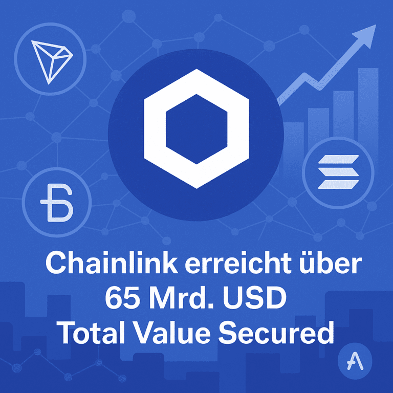 Chainlink erreicht über 65 Milliarden US-Dollar Total Value Secured durch neue DeFi-Integrationen