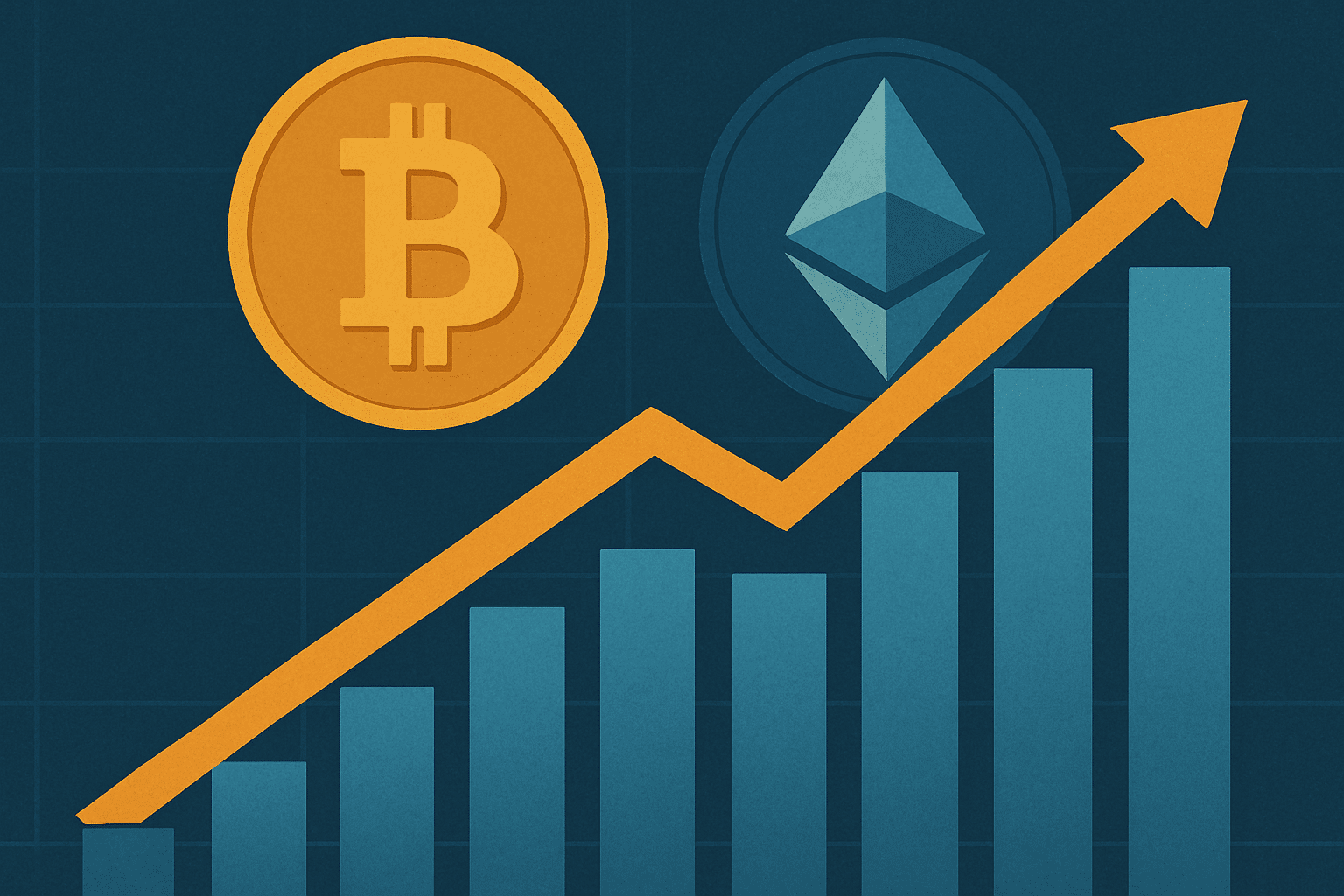 Bitcoin ETF AND Ethereum ETF ON THE RISE