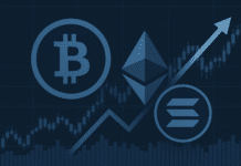 PICTURE Bitcoin (BTC), Ethereum (ETH) und Solana (SOL)