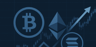 PICTURE Bitcoin (BTC), Ethereum (ETH) und Solana (SOL)