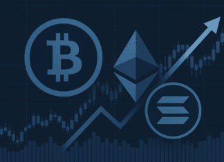 PICTURE Bitcoin (BTC), Ethereum (ETH) und Solana (SOL)