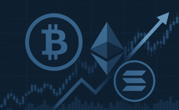 PICTURE Bitcoin (BTC), Ethereum (ETH) und Solana (SOL)