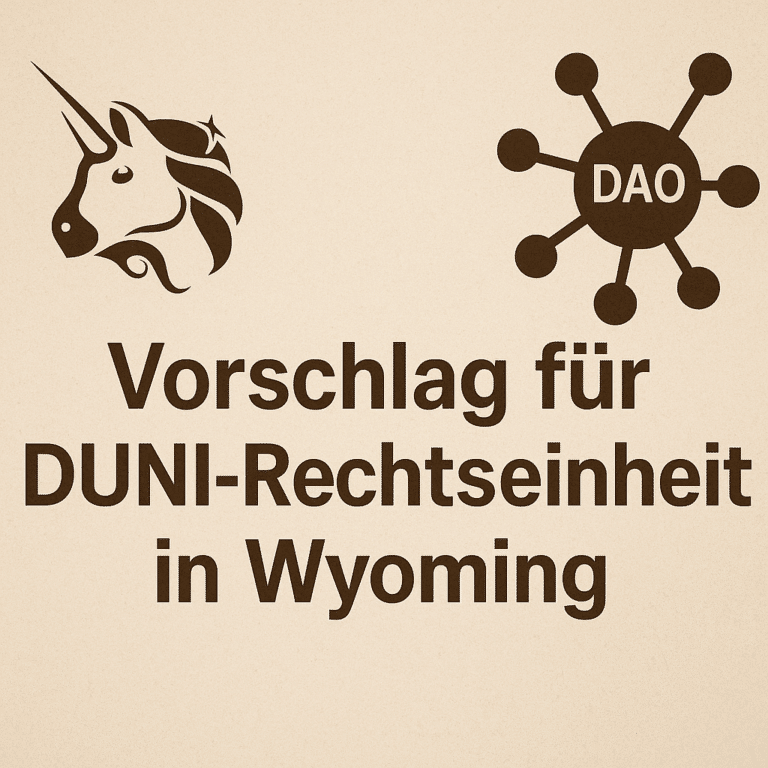 Uniswap schlägt DUNI-Rechtseinheit in Wyoming zur Stärkung der DAO-Governance vor