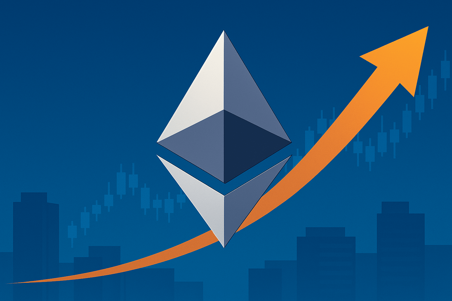 Ethereum price rising