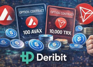 Deribit startet USDC-Optionen auf AVAX und TRX