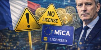 Frankreich warnt 90 Krypto-Firmen ohne Lizenz