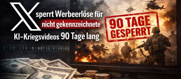 X sperrt Werbeerlöse für nicht gekennzeichnete KI-Kriegsvideos 90 Tage lang