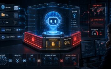 AI control room and cybersecurity interface