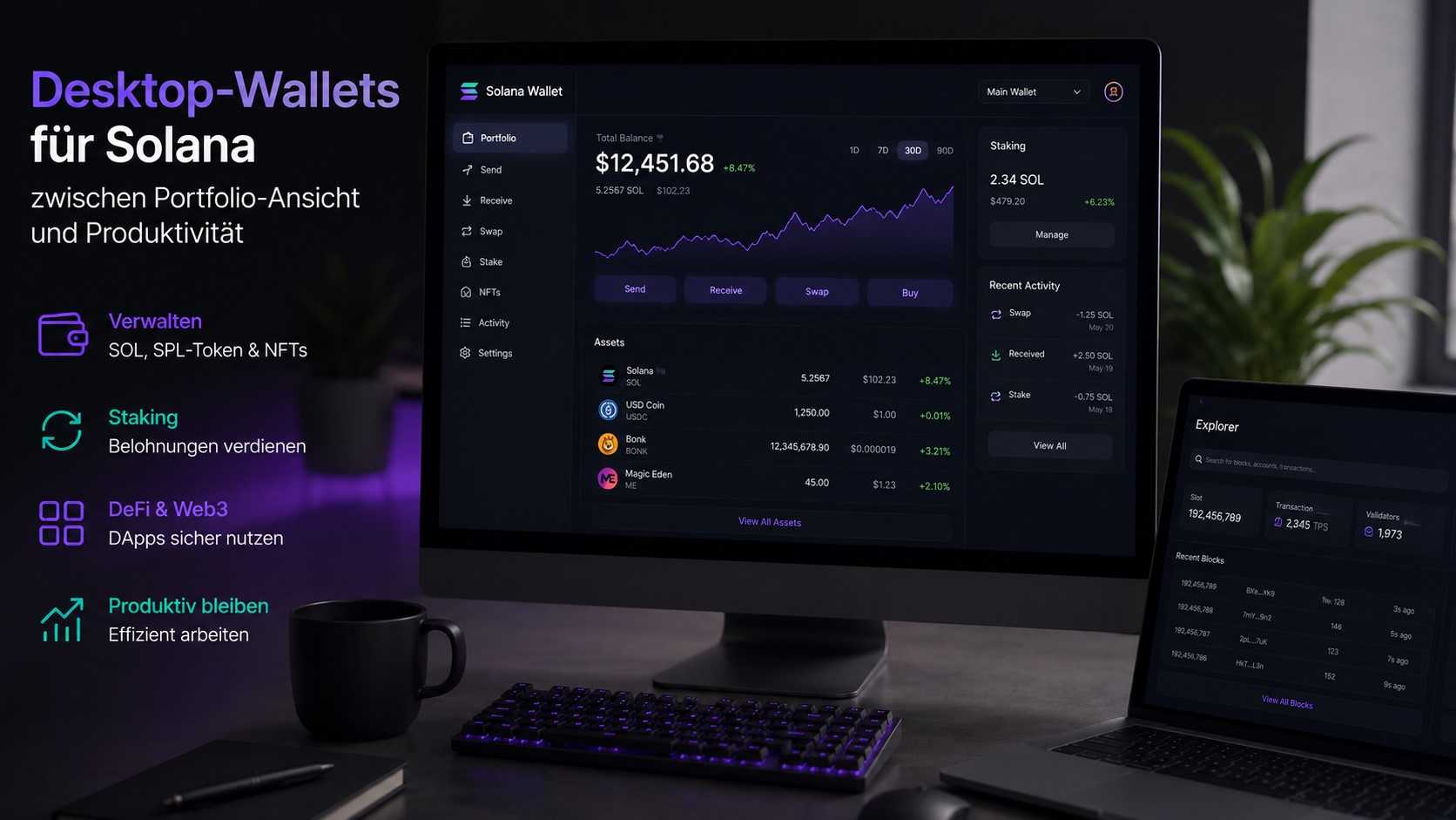 Desktop Wallets für Solana