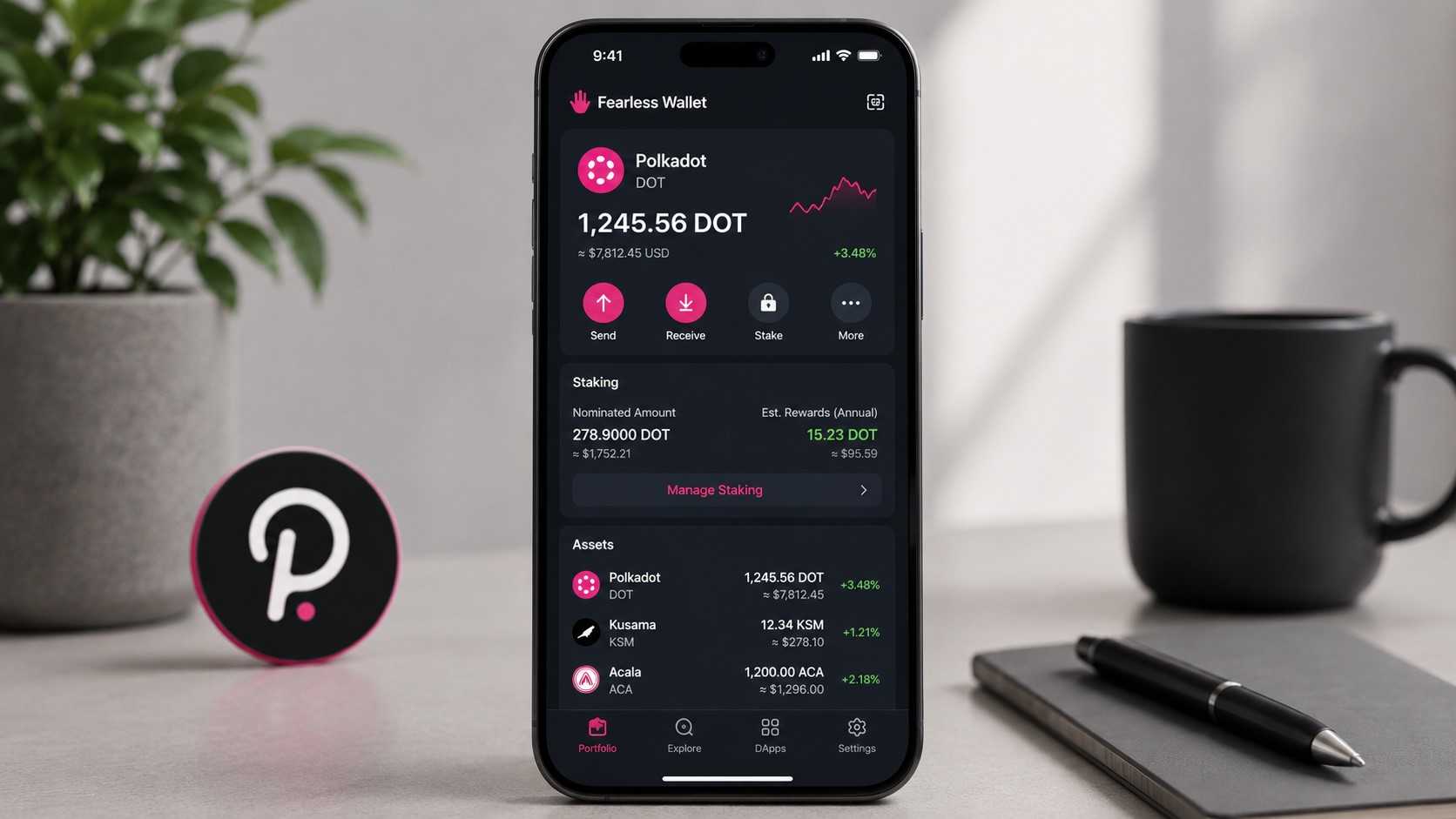 Fearless Wallet für Polkadot