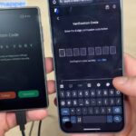 Einrichtung des Keystone 3 Pro Hardware Wallets mit Sicherheitsverifizierung über ein Smartphone.