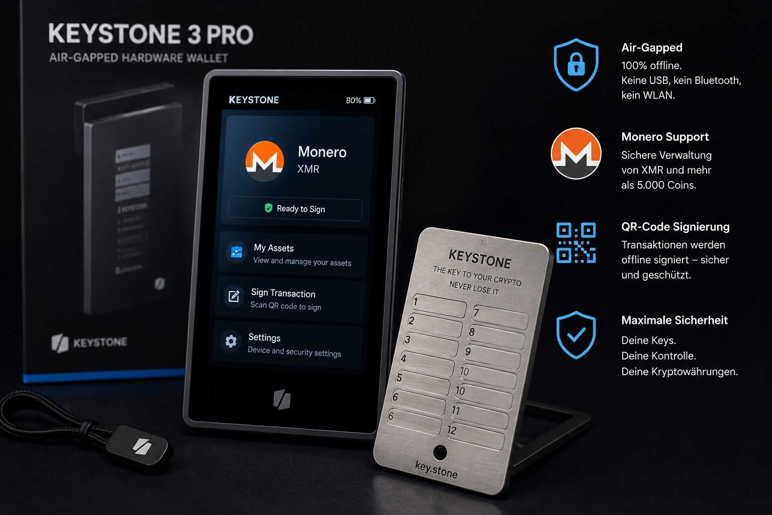Keystone 3 Pro für Monero