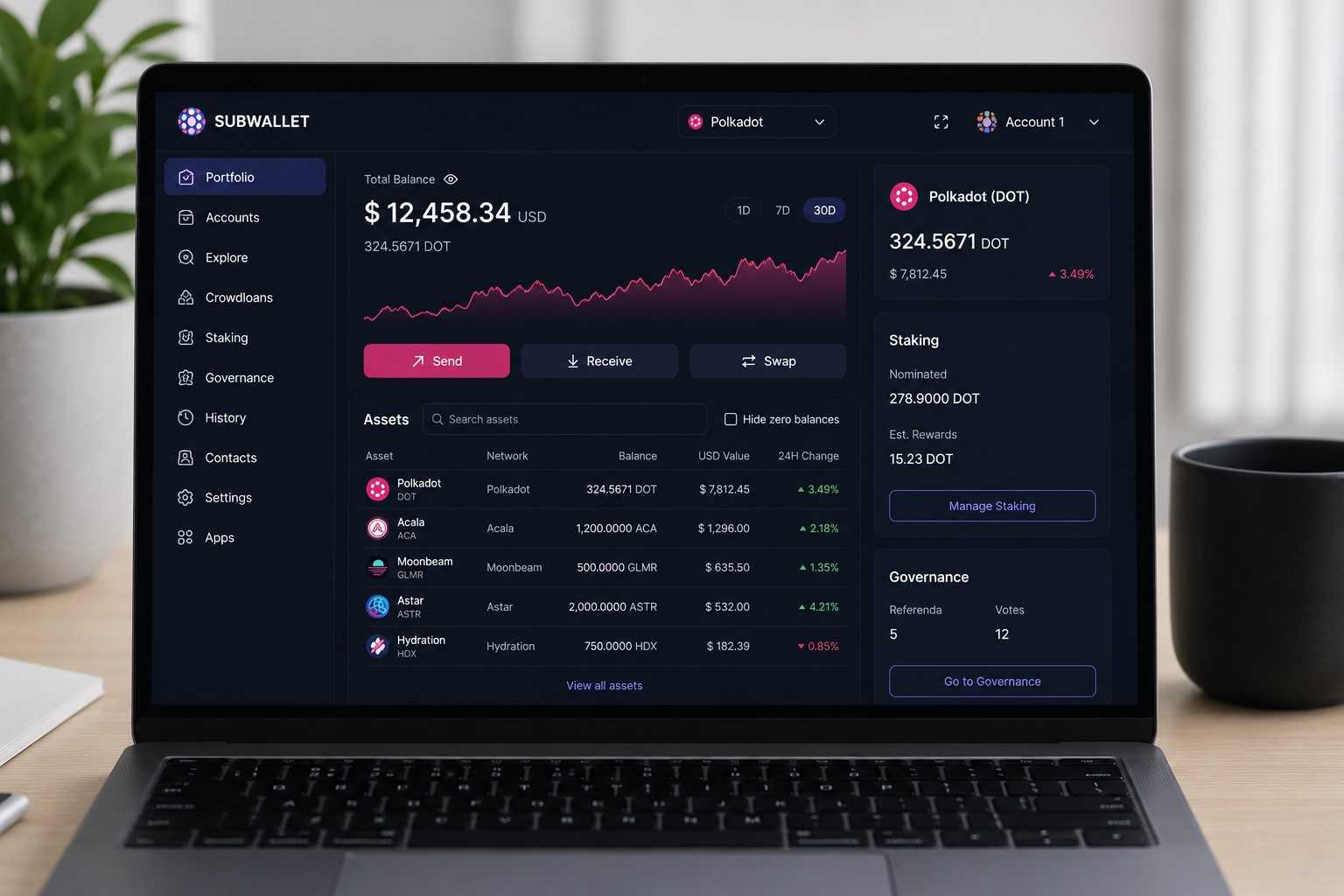 SubWallet für Polkadot