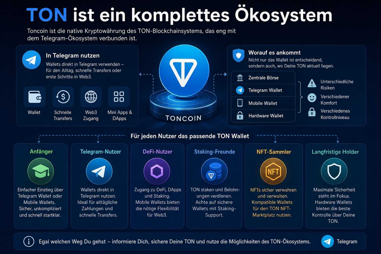 TON Ökosystem und Wallet Übersicht