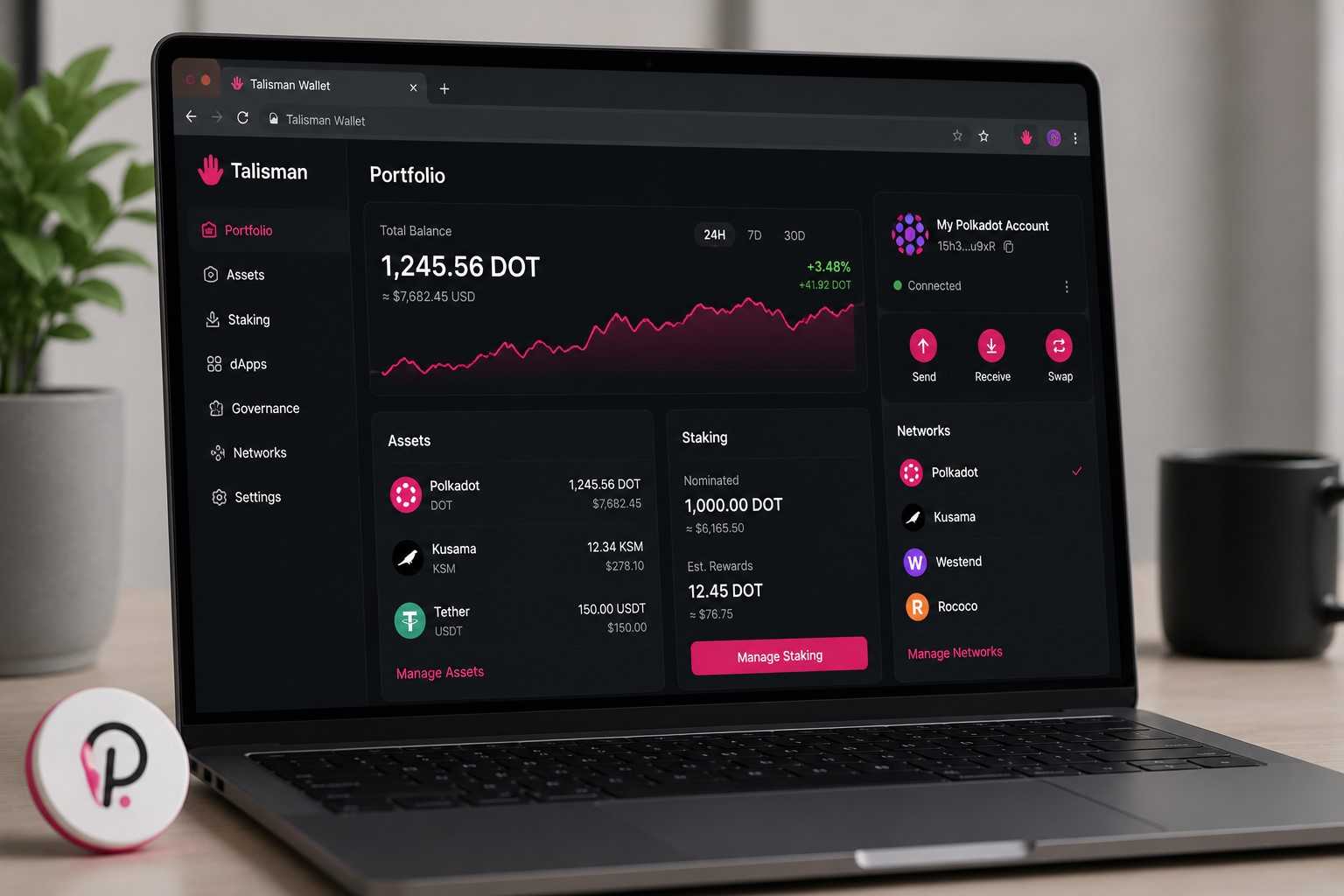 Talisman Wallet für Polkadot