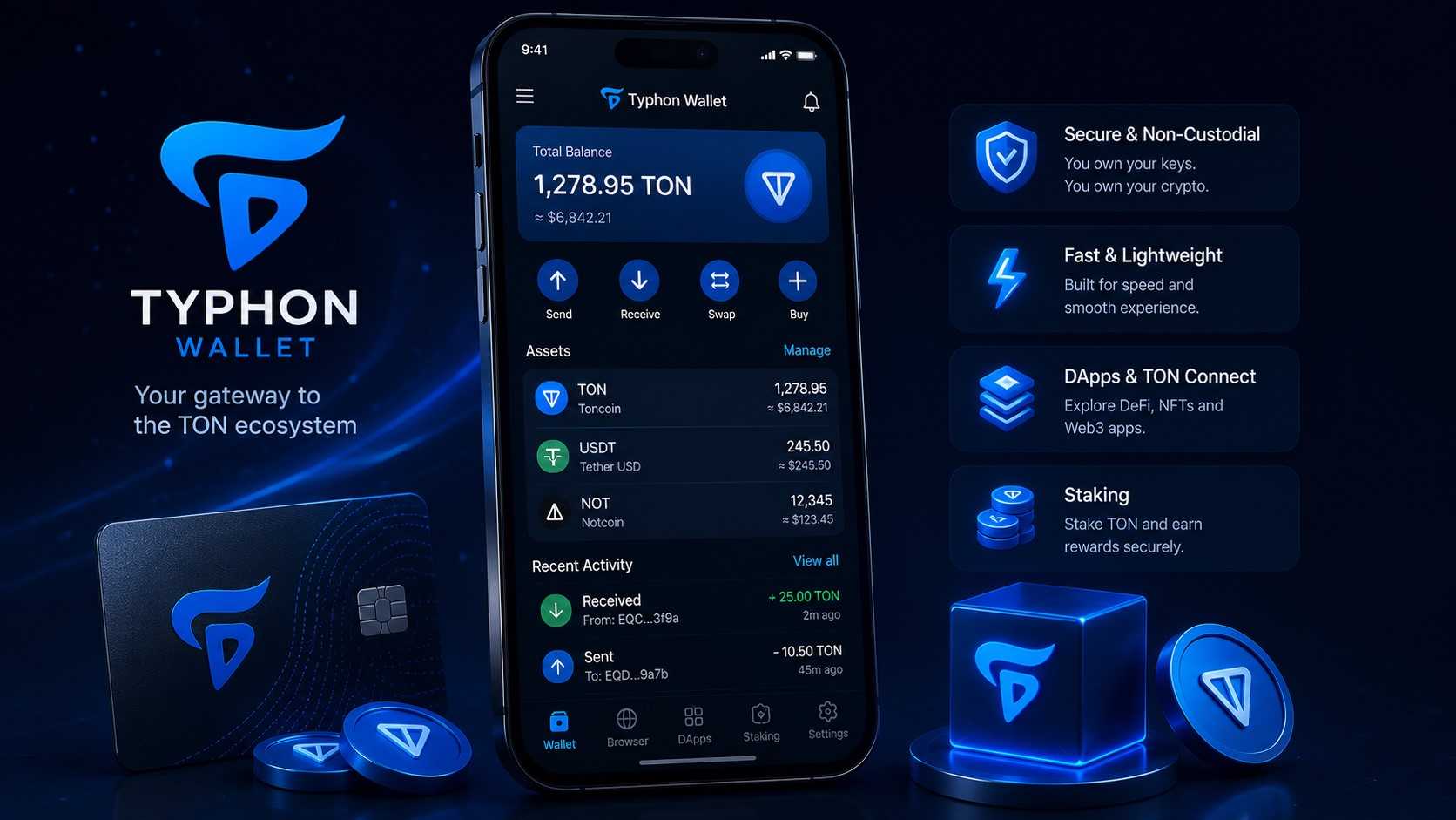 Typhon Wallet für Cardano
