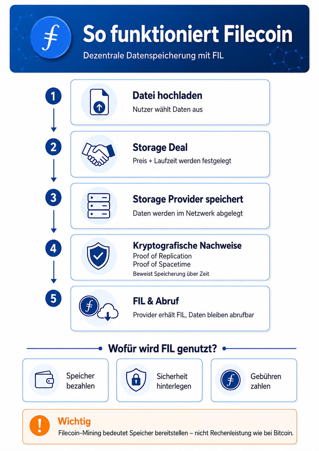 Die dezentrale Datenspeicherung mit FIL: So funktioniert Filecoin