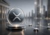 Ripple: Aviva Investors tokenisiert USD-Fonds auf dem XRP Ledger XRP-Münze in einem digitalen Finanznetzwerk vor moderner Bankenarchitektur
