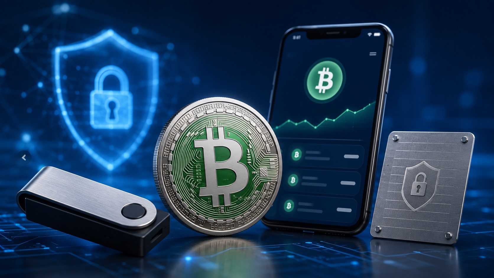 Bitcoin Cash Wallet Sicherheit mit Hardware Wallet und Smartphone