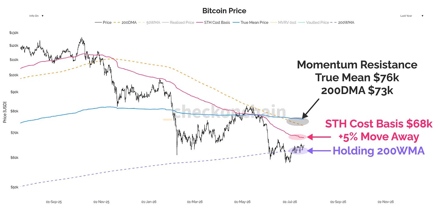 Bitcoin Short-Term Halter Kostenbasis