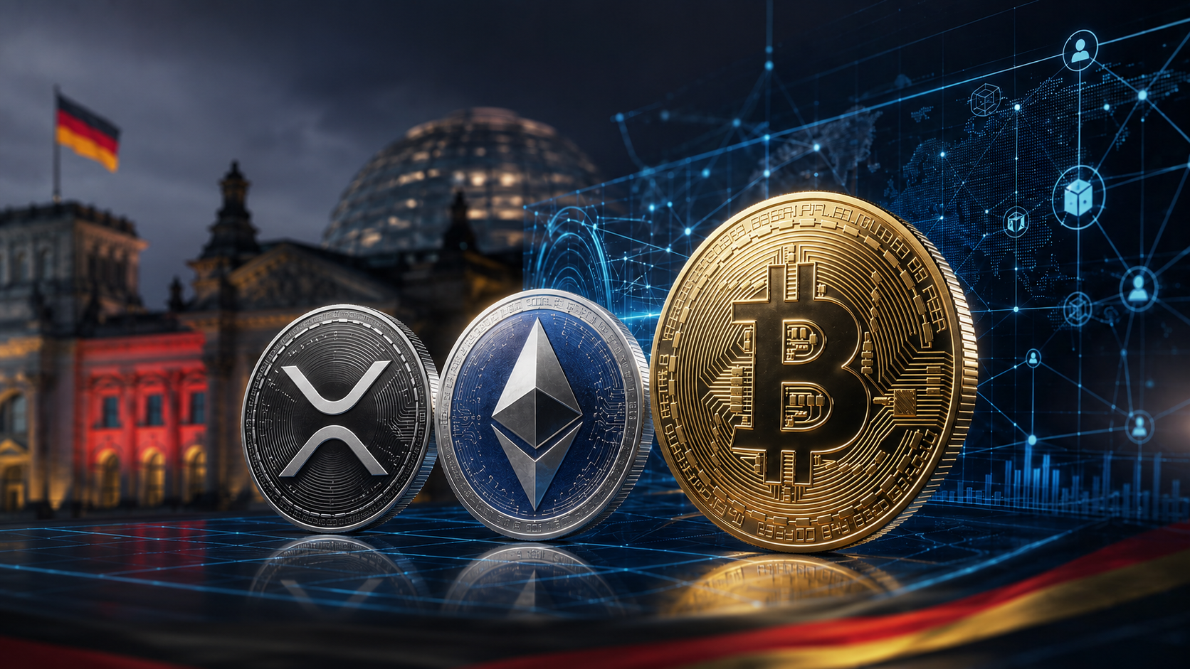 Bitcoin, Ethereum und XRP vor dem Reichstag zu Klingbeils Krypto-Plänen