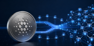 Cardano aktiviert historischen Hard Fork: Dijkstra rückt näher Cardano-Münze vor einem verzweigten Blockchain-Netzwerk zur Dijkstra-Ära