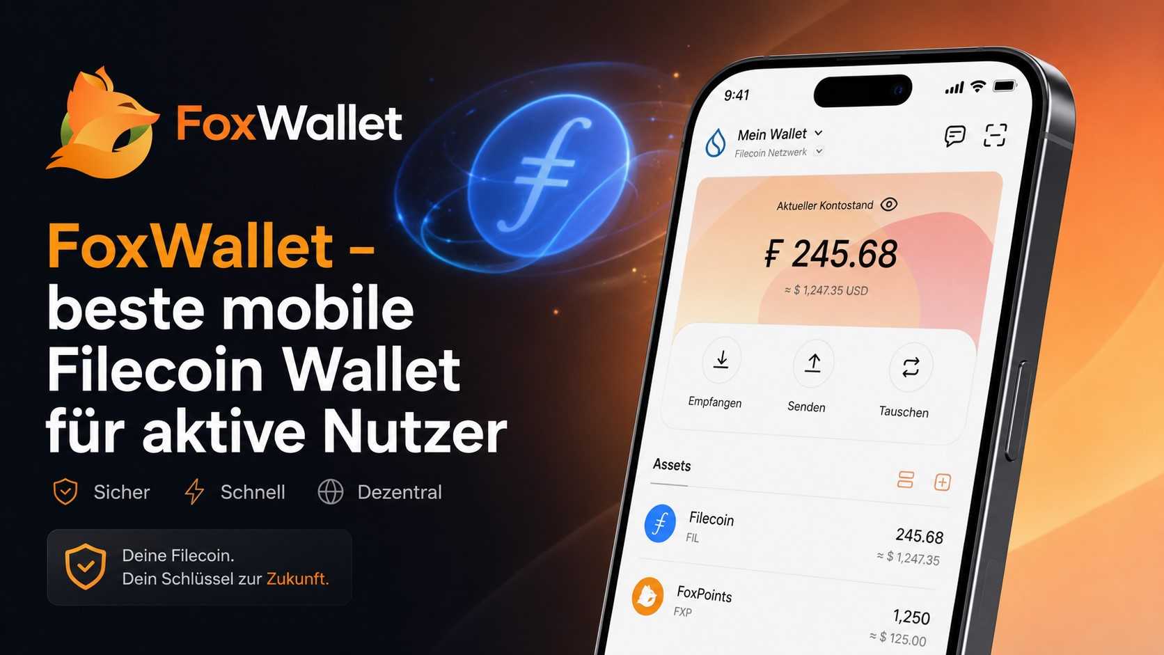FoxWallet Mobile Filecoin Wallet