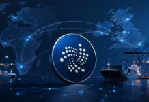 WEF sieht IOTA TWIN auf dem Weg zum kommerziellen Einsatz IOTA-Symbol vor digitalen Handelsrouten zwischen Afrika und Großbritannien sowie einem internationalen Containerhafen