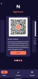 Nighthawk Wallet app