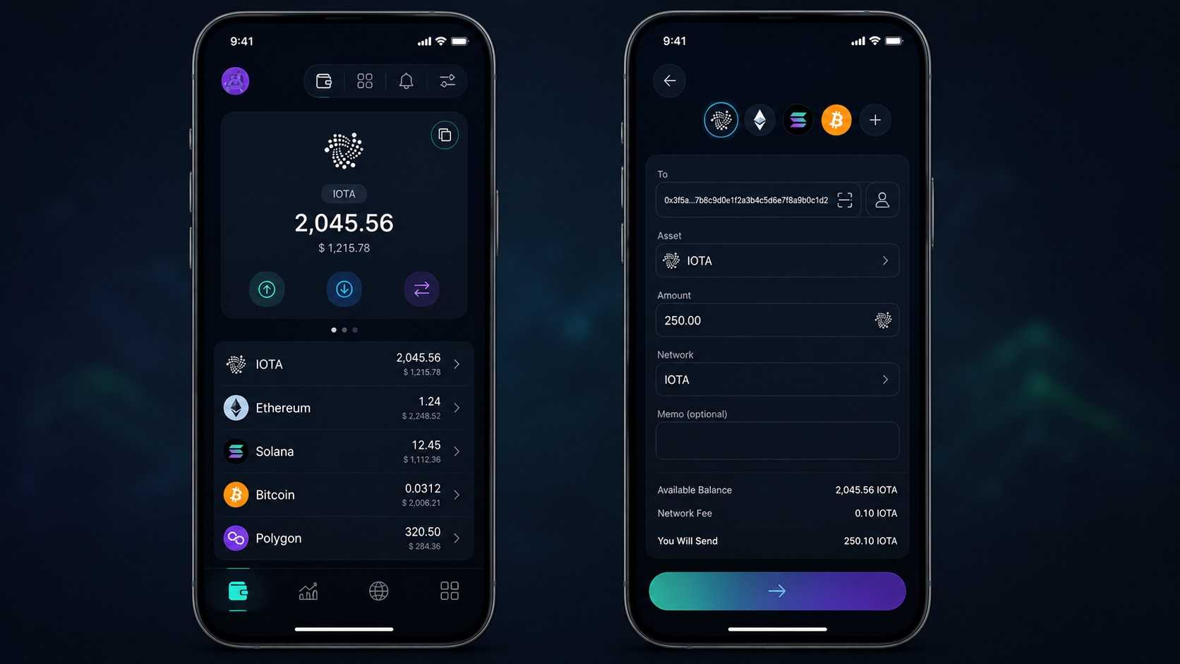 Nightly Wallet Mobile App IOTA Multichain Wallet
