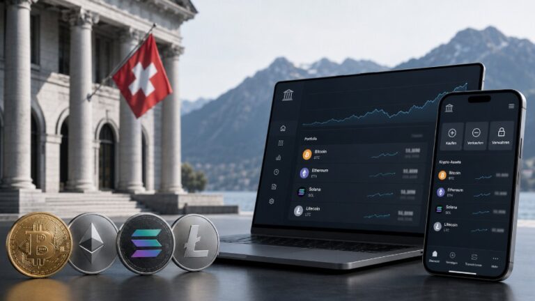 Schweizer Kantonalbank startet Handel mit Bitcoin, Ethereum, Solana und Litecoin