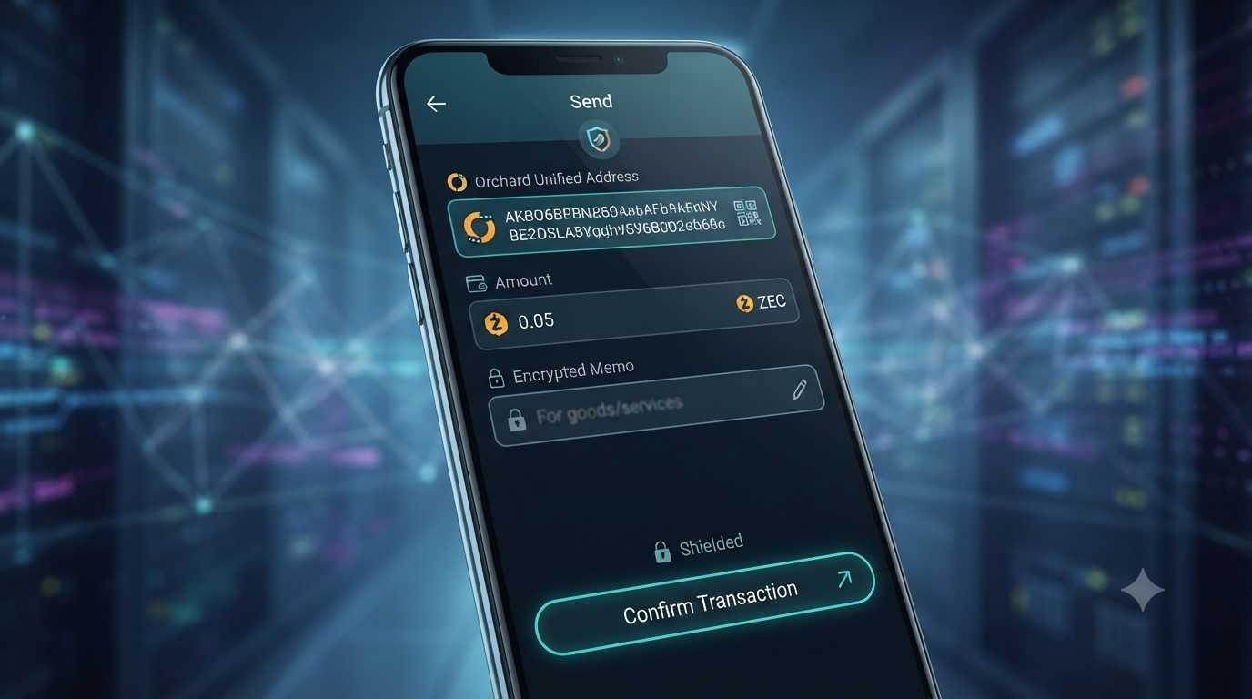 Zcash Wallet Shielded Transaktion Unified Address