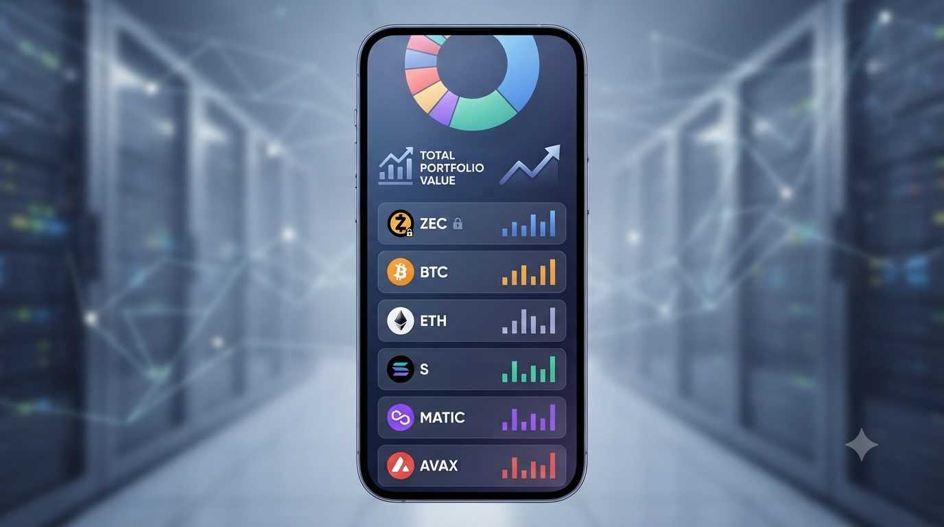 Zecwallet Lite Mobile Wallet Portfolio Übersicht