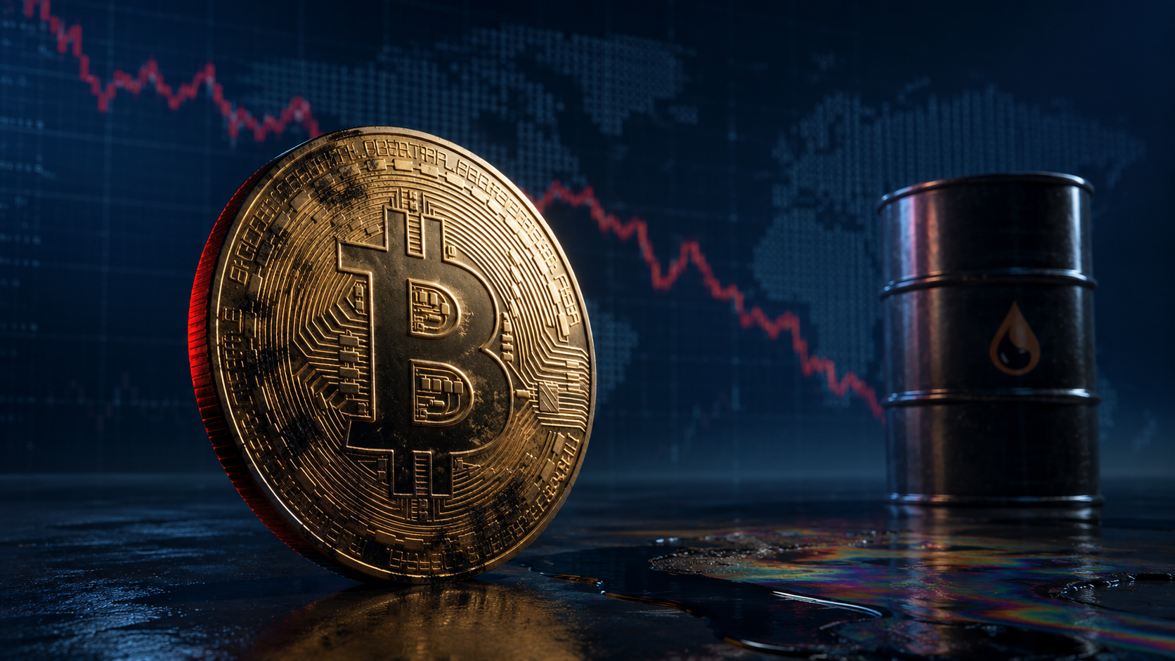 Bitcoin unter Makrodruck durch steigende Ölpreise und schwache Marktdynamik