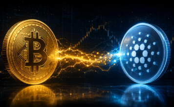 Bitcoin und Cardano sind über einen Lightning-Zahlungskanal miteinander verbunden.