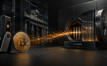 Bitcoin-Wale verlassen Self-Custody: BlackRock wickelt bereits 5 Mrd. USD ab Bitcoin wandert von einer Hardware-Wallet in eine institutionelle BlackRock-Verwahrungsstruktur.