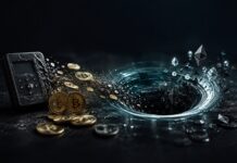 Coldcard Wallet Angreifer verschieben Bitcoin und ETH in Mixer Gestohlene Bitcoin und Ethereum werden symbolisch in einen Krypto-Mixer geleitet.