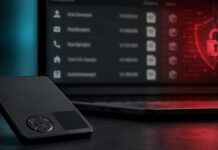 BREAKING: Datenleck bei Hardware-Wallet-Anbieter SafePal – 40.000 Kunden betroffen SafePal Hardware-Wallet vor einem Bildschirm mit Symbolen für ein Datenleck und kompromittierte Kundendaten
