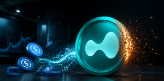 Hyperliquid-HYPE-Token mit USDC-Coins als Symbol für AQAv2-finanzierte Rückkäufe und Token-Verbrennungen