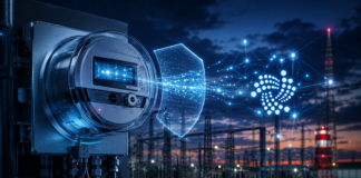 Digitaler Stromzähler, dessen Messdaten mithilfe des IOTA-Netzwerks vor Manipulation geschützt werden