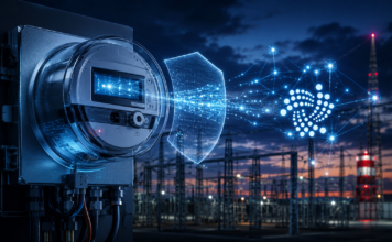 Digitaler Stromzähler, dessen Messdaten mithilfe des IOTA-Netzwerks vor Manipulation geschützt werden