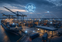 IOTA vor staatlicher Adoption: Kenias Zollbehörde will TLIP einsetzen Containerhafen in Kenia mit digitaler Vernetzung und IOTA-Symbol
