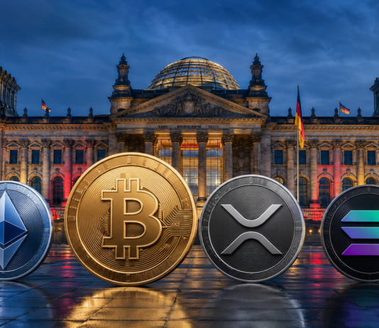 Bitcoin, Ethereum, XRP und Solana vor dem Deutschen Bundestag