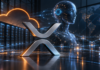 AWS-Cloud-Infrastruktur und autonomer KI-Agent vor dem XRP-Ledger-Symbol