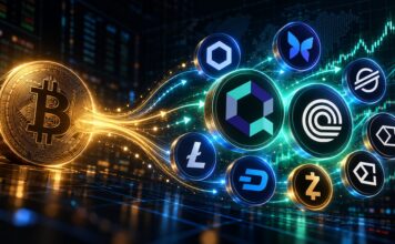 Kapitalrotation von Bitcoin in Altcoins mit Quant, Ondo, Chainlink, Morpho, Stellar, Ethena, Litecoin, Dash, Zcash und Canton vor steigenden Kurscharts