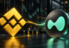Binance listet Hyperliquid: Warum HYPE trotzdem fällt Binance-Logo neben dem HYPE-Symbol von Hyperliquid vor einem dunklen Handelshintergrund
