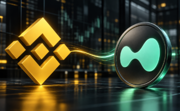 Binance listet Hyperliquid: Warum HYPE trotzdem fällt Binance-Logo neben dem HYPE-Symbol von Hyperliquid vor einem dunklen Handelshintergrund