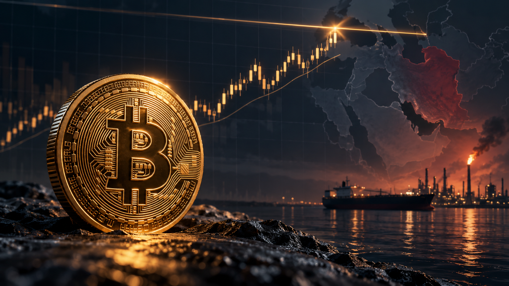 Bitcoin vor einer technischen Widerstandszone vor dem Hintergrund des Iran-Konflikts und steigender Ölrisiken