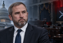 Ripple-Chef rechnet mit Demokraten nach CLARITY Act-Scheitern ab Ripple-CEO Brad Garlinghouse vor dem US-Kapitol nach dem Scheitern des CLARITY Act