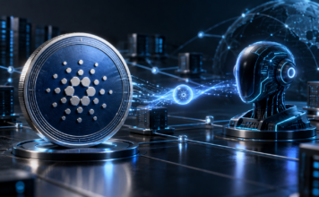 Cardano-Coin und KI-Agent bei einer automatisierten ADA-Zahlung über x402